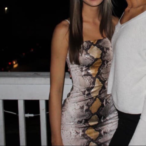 Snakeskin Mini Dress - Picture 4 of 4